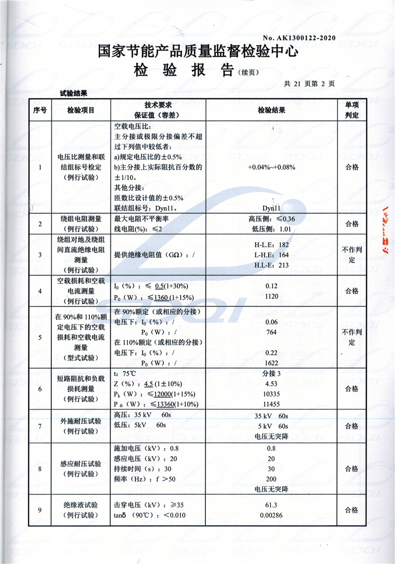 高低压试验报告-S11-1250晋中晋中晋中油浸式变压器-2.jpg